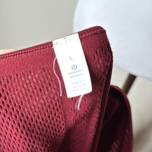 Lululemon Deep Rouge Reveal Long Sleeve Tee - Picture 4 of 10